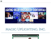 Tablet Screenshot of magicuplighting.com